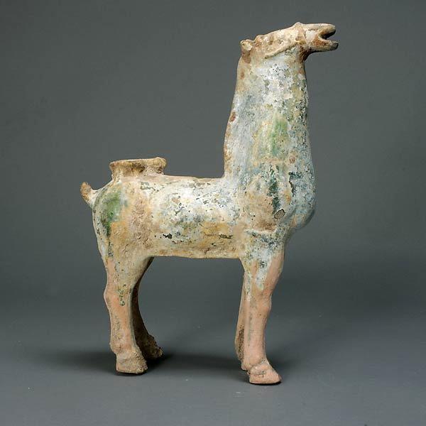 Han Dynassty Green Glazed Pottery Horse